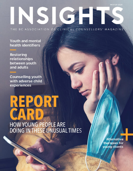 Cover of Insights Magazine - stressed woman looking a her cell phone